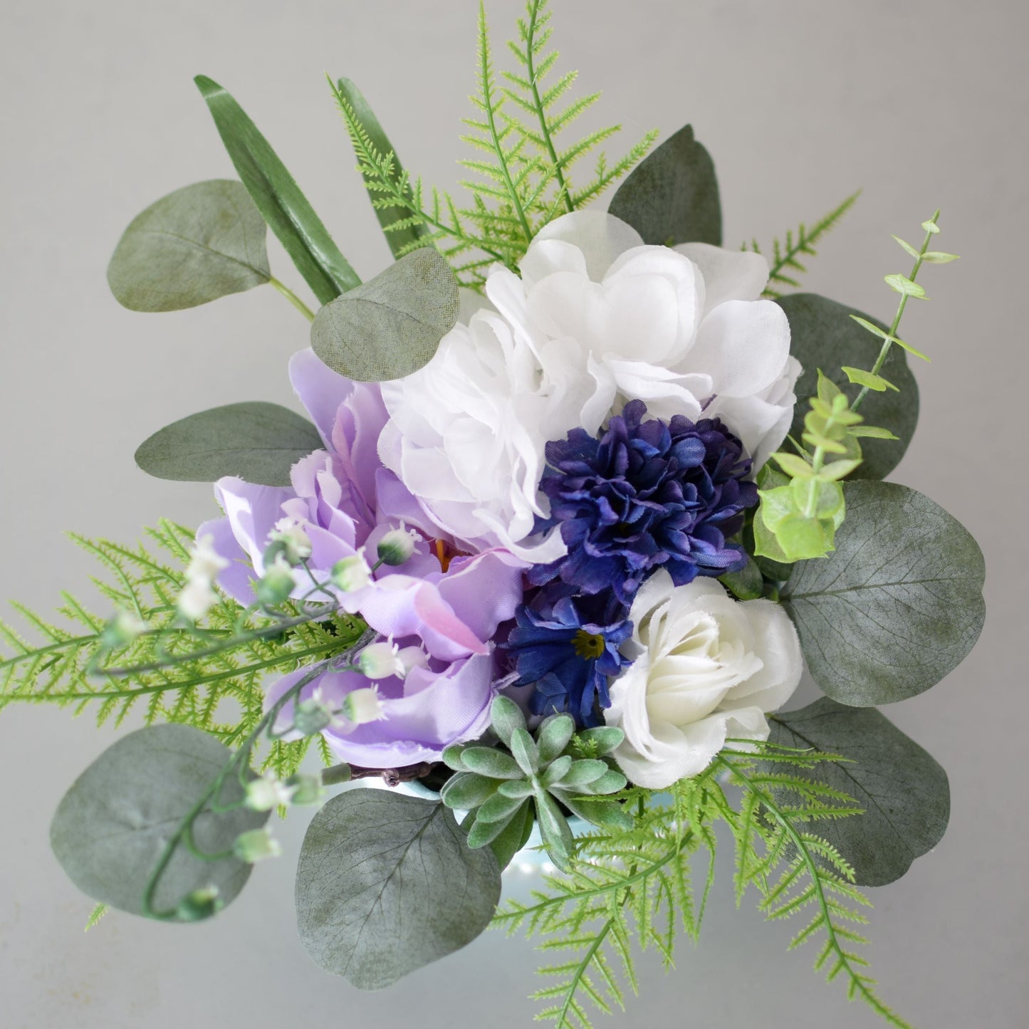 Breakfast at Tiffany's - Purple Peony and White Accents