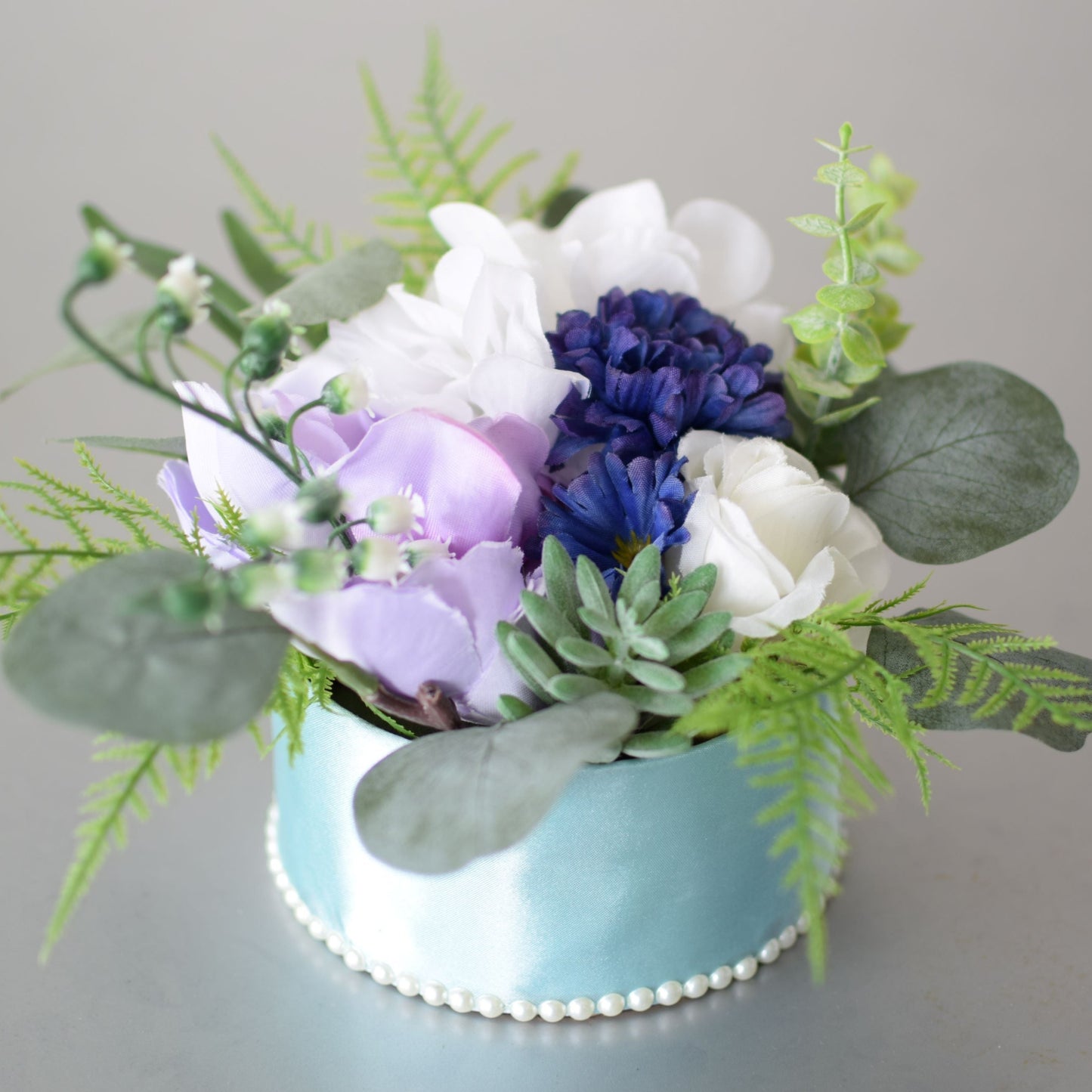 Breakfast at Tiffany's - Purple Peony and White Accents