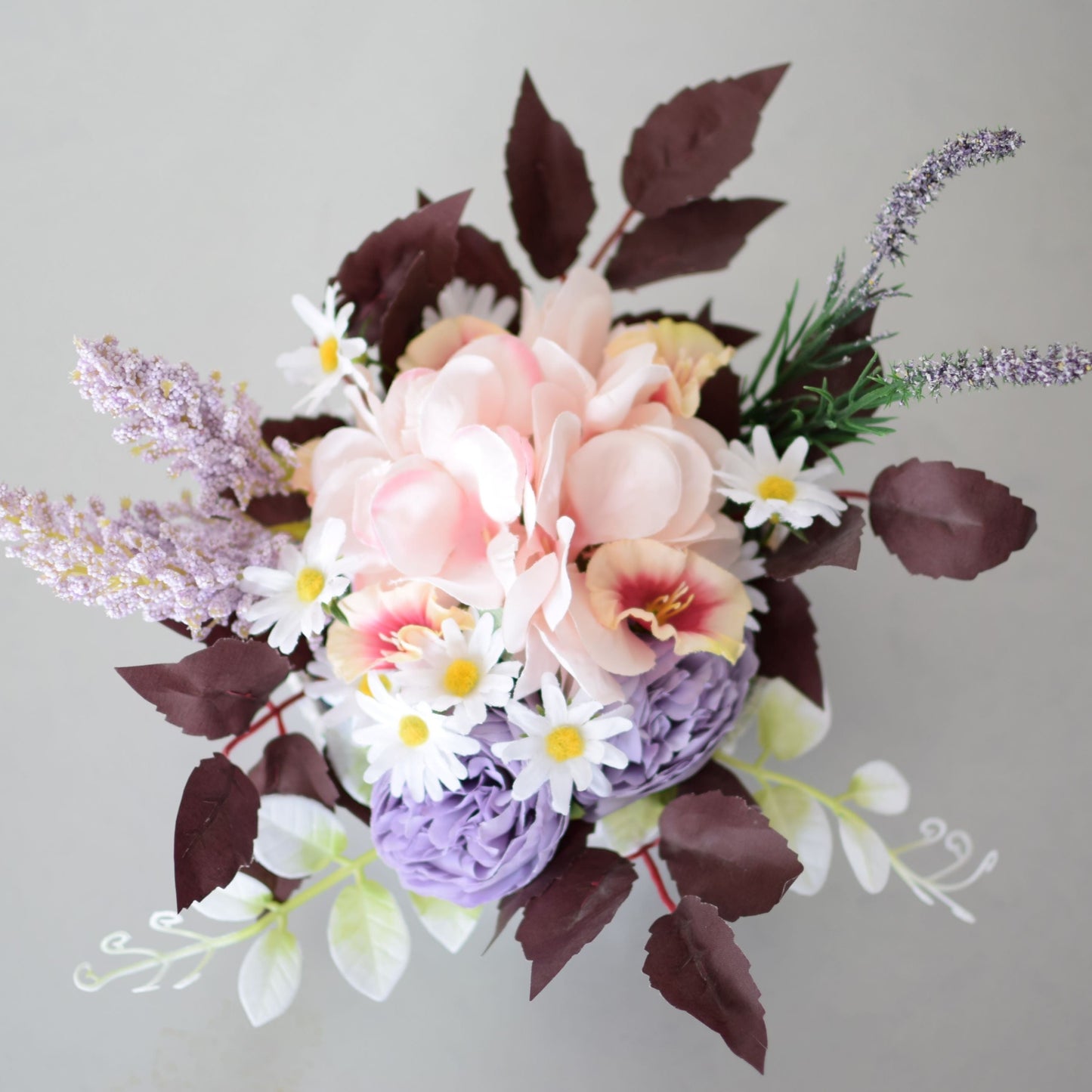 I - September Birth Month Box Bouquet - Pink Morning Glory and White Aster